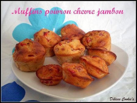 muffins poivron chèvre jambon 4