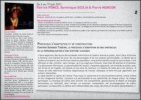 Cartoun Sardines Théâtre, stage pour comédiens. Cartoun Sardines Théâtre, stage pour comédiens.