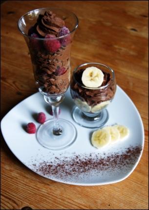 SONY DSC Petites verrines au chocolat