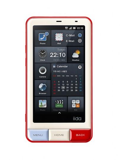infobar a01 04 406x540 KDDI Infobar A01 : un smartphone Android doté dune interface similaire à WP7