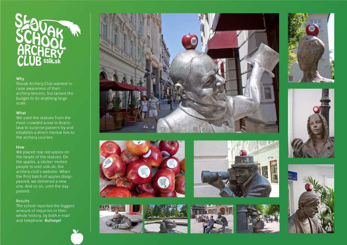 Archery Board Pub créatives 6 : Archery School, Amnesty, McDonalds et Peugeot