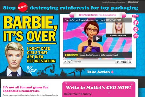 Mattel : Barbie accro à la déforestation !