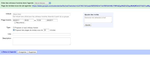 Capture d’écran 2011-06-07 à 20.00.51 Capture d’écran 2011 06 07 à 20.00.51 Google Agenda Créneaux horaires: affichez vos disponibilités à vos collègues