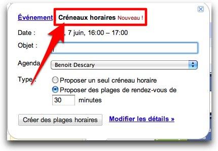 creneaux-horaire creneaux horaire Google Agenda Créneaux horaires: affichez vos disponibilités à vos collègues