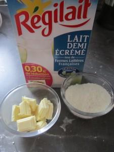ingrédients yaourt choco blanc coco