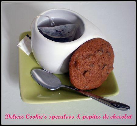 Délices Cookie's speculoos & pépites de chocolat...sans beurre! cookies_1