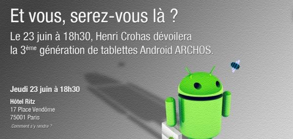 Archos : de nouvelles tablettes Android à l’horizon