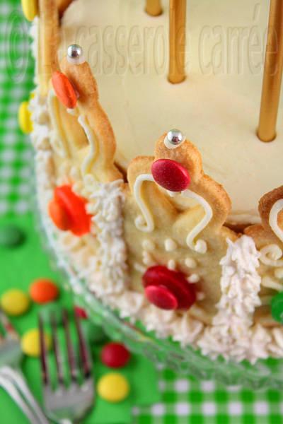 Gâteau d'anniversaire royal pour les 5 ans de La casserole carrée