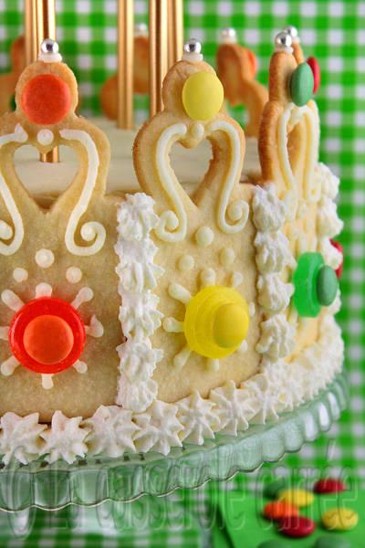 Gâteau d'anniversaire royal pour les 5 ans de La casserole carrée