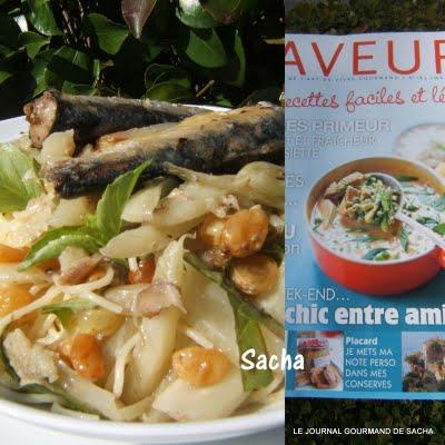 Pasta au fenouil et sardines   , Manoir de Trogriffon ..blog en pause ...