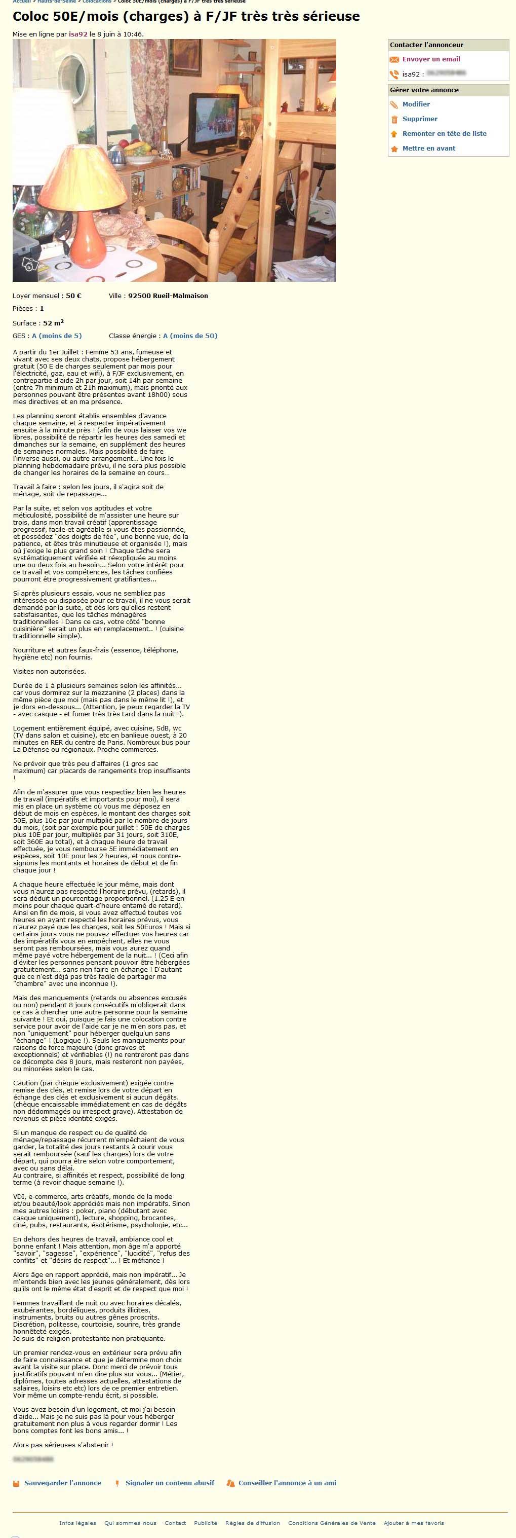 annonce bon coin coloc d'enfer Pas sérieux s’abstenir