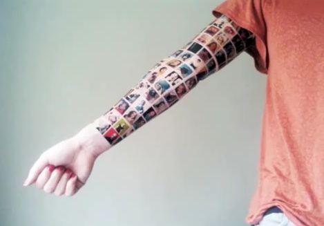facebook-tatoo facebook tatoo Se faire tatouer ses amis Facebook sur le bras...