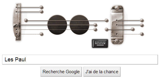 Un doodle musical de Google fète le 96ème anniversaire de Les Paul !