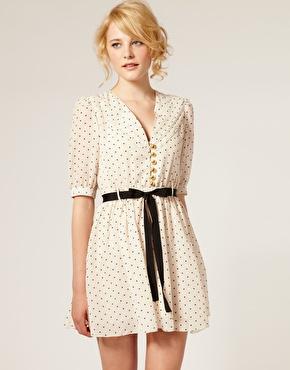 Agrandir Dahlia - Robe en mousseline imprimé cœurs Image 1 - Dahlia - Robe en mousseline imprimé cœurs