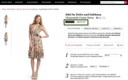 About renting fashion online