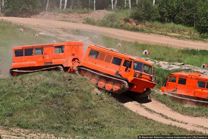 Des véhicules militaires en Russie.