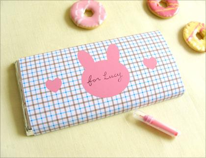 free candy bar wrapper with bunny