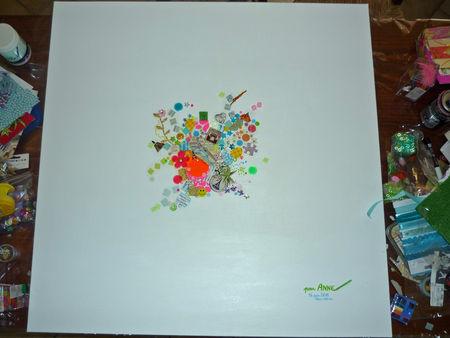 Tableau personnalisé en collage pour les 50 ans d'Anne aP1270820