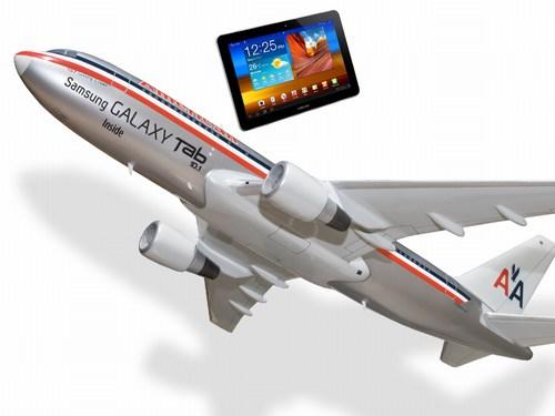Des Galaxy Tab 10.1 pour les voyageurs en Business chez American Airlines