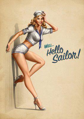 Make up « Un air marin » ou Sailor Pin Up