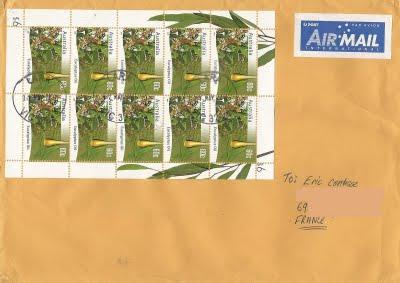 Timbres parfumés à l'eucalyptus en Australie ! Timbres parfumés à l'eucalyptus en Australie !