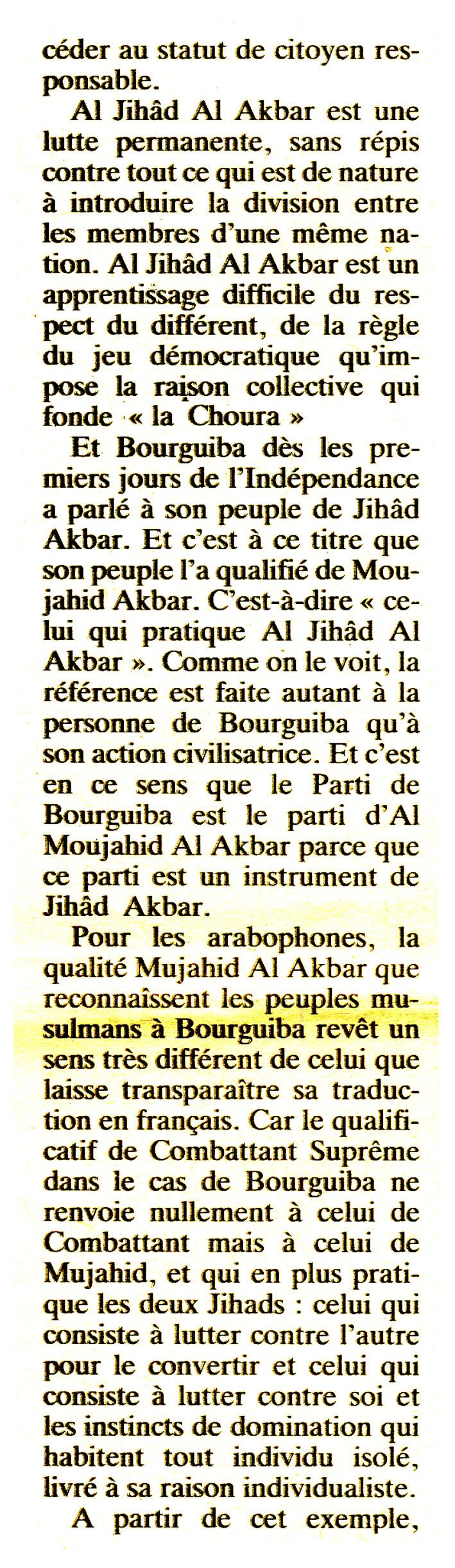 bourguiba 23 La révolution tunisienne sera bourguibienne ou ne sera pas.