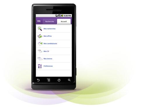 Monster For Android Trouver un emploi sur votre smartphone Android avec lapplication Monster