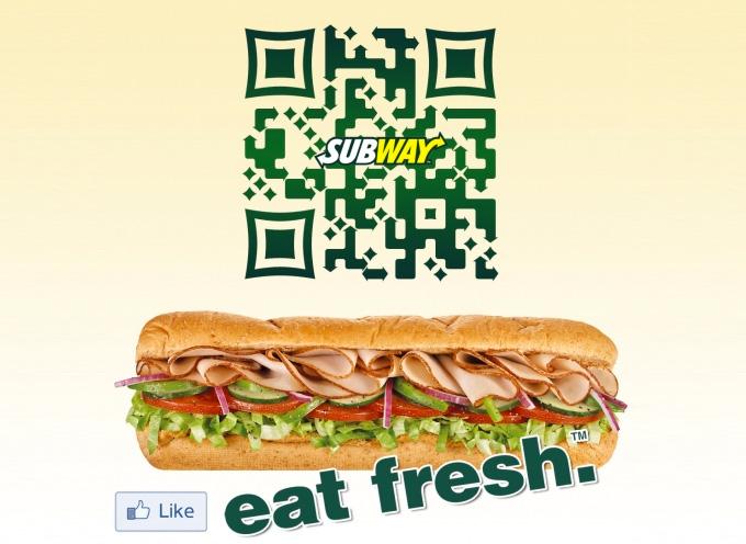 Subway code qr