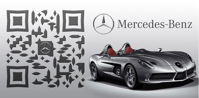 qr code de Mercedez Benz