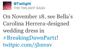 La créatrice de la robe de Bella!