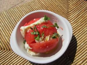 La tomate-mozza revisitée La tomate-mozza revisitée