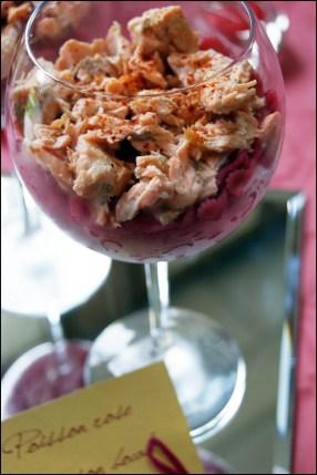 SONY DSC Verrines girly: Poisson et crevette