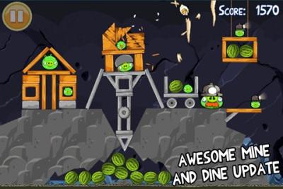 Les Angry Birds partent à la mine
