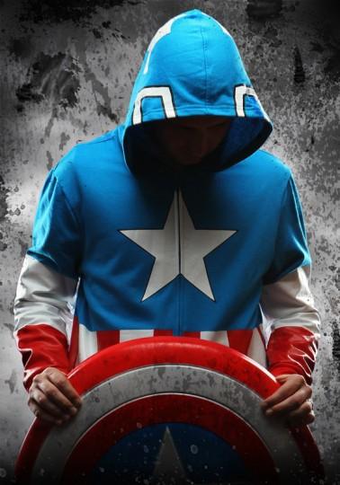 e773 marvel hoodies cap 378x540 Des sweat Captain America et Spider Man