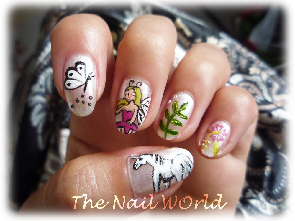 féerie nail art Brocéliande nail art