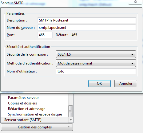 Tuto : utiliser le serveur SMTPS de Laposte.net pour envoyer ses emails