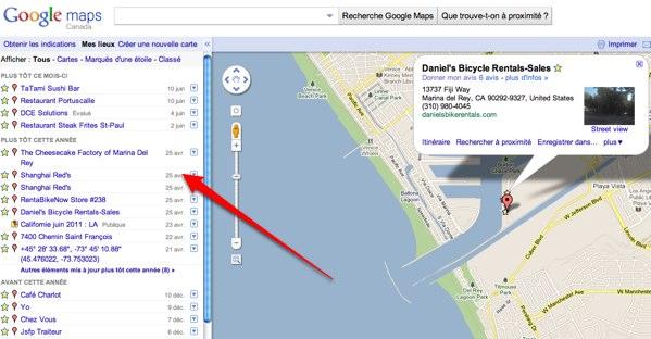google maps mes lieux Google regroupe vos actions sur Maps
