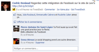 Le social shopping prend une autre dimension grâce à Facebook