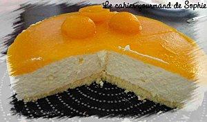 Entremet express : mousse citron mascarpone ; miroir abricot entremet-citron-abricot-coupe-190611.jpg