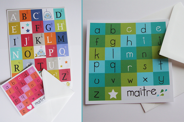 Cadeau maître et maîtresse d'école