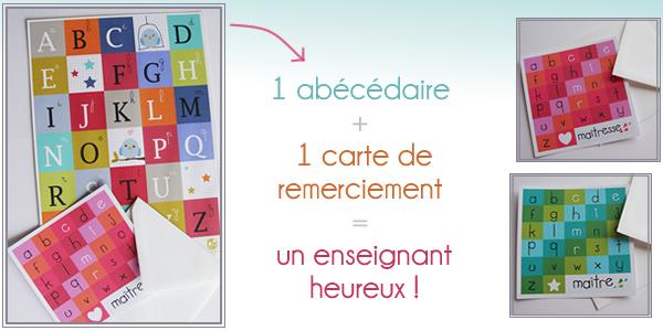 Cadeau pour maître et maîtresse d'école