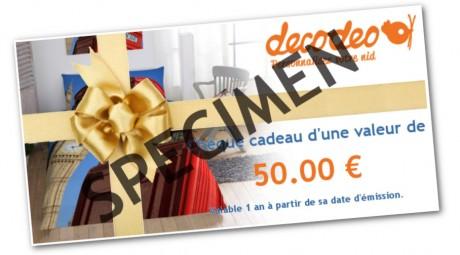 Chèque Cadeau DECODEO Offrir un chèque cadeau pour la Fête des Pères