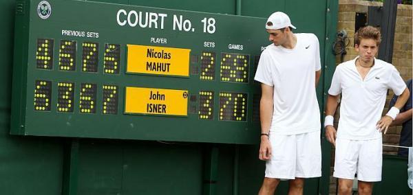 John Isner et Nicolas Mahut John Isner et Nicolas Mahut pour le remake