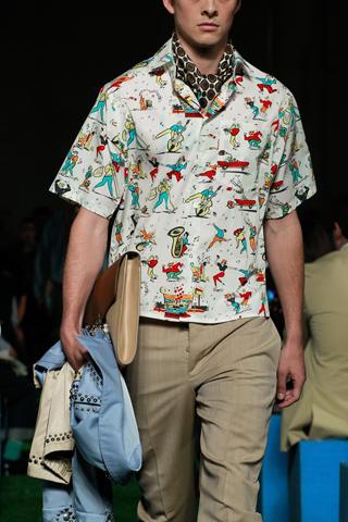 Weird prints Prada Weird prints Prada 10 tendances à retenir des défilés de Milan Eté 2012