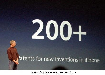 Apple l’à inventé… L’interface tactile