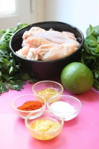 Ingrédients Poulet au Massala vert