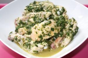 poulet mariné Poulet au Massala vert