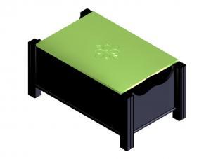 Table-coffre (rendu 3-D) Table-coffre (rendu 3-D)