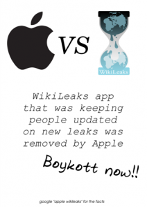 Apple censure la révolution sur ses I-merdes