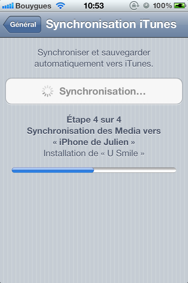 iOS 5.0 : Synchronisation Wi-Fi enfin possible…